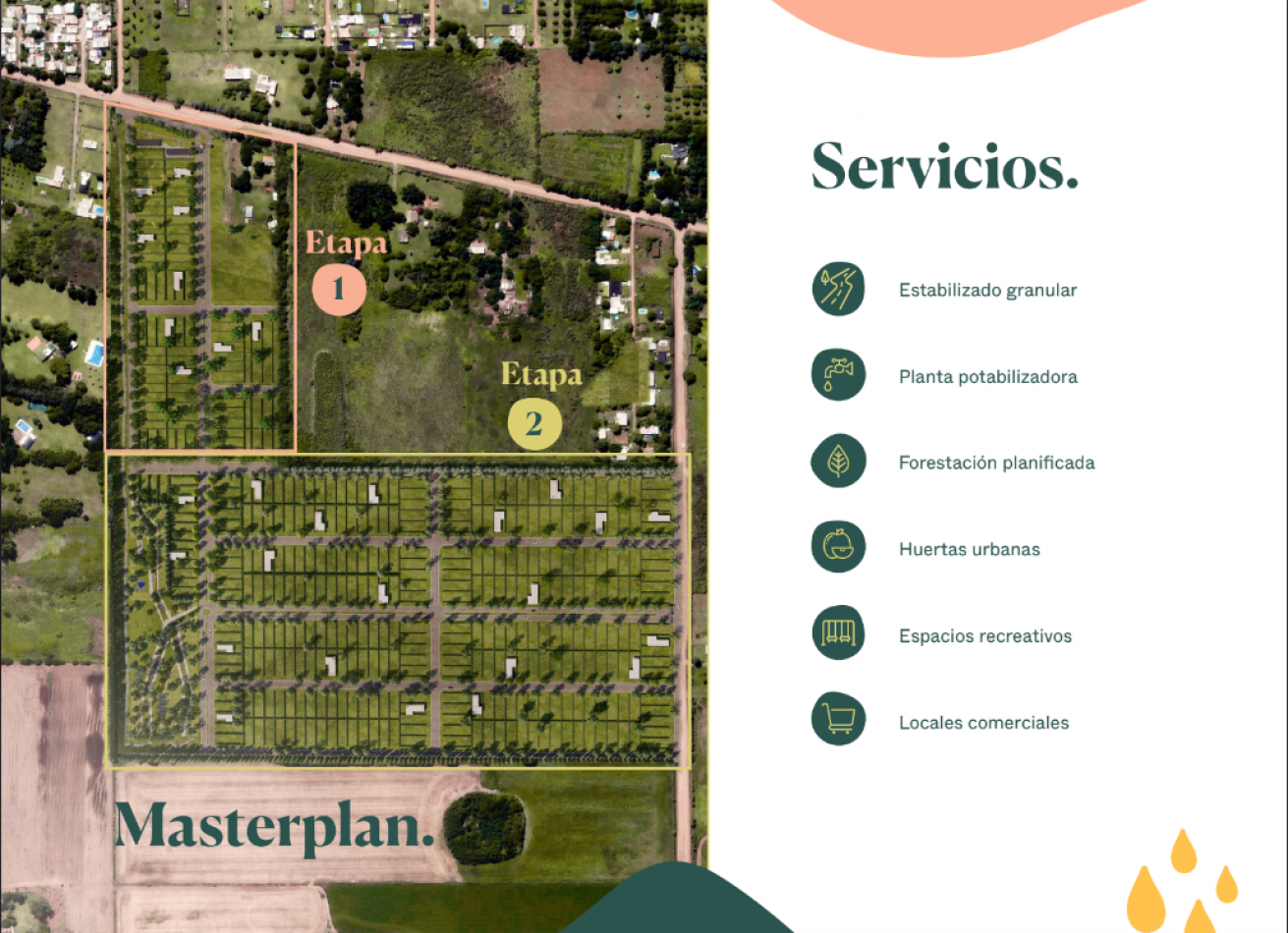 Terrenos FINANCIADOS en pesos, barrio El Naranjo I y El Naranjo II, Ibarlucea - EN VENTA