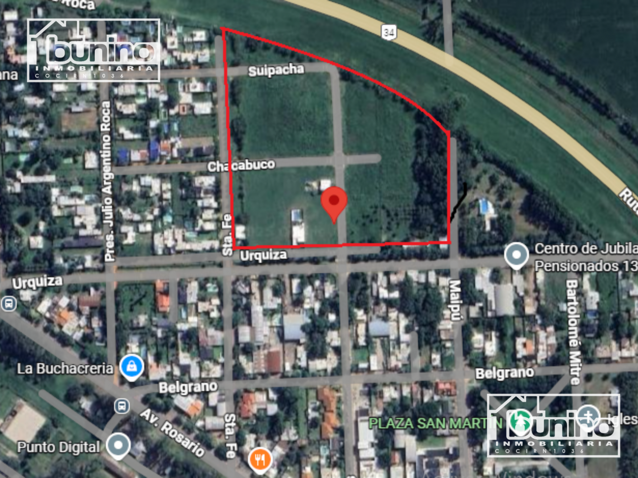 Terreno centrico en Ibarlucea - POSESION Y ESCRITURA INMEDIATA